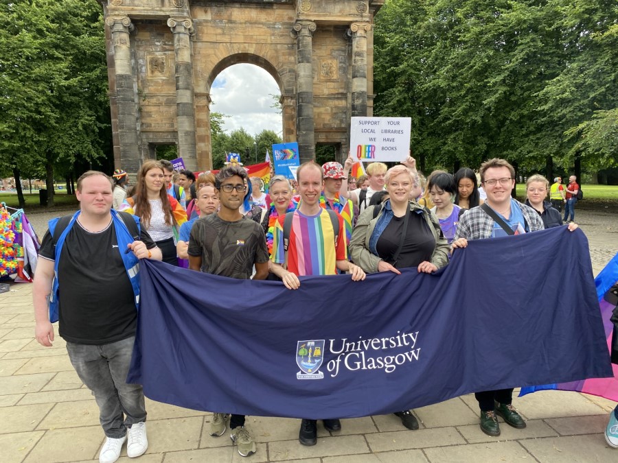 UofG Colleagues and Students at Glasgow Pride 2023